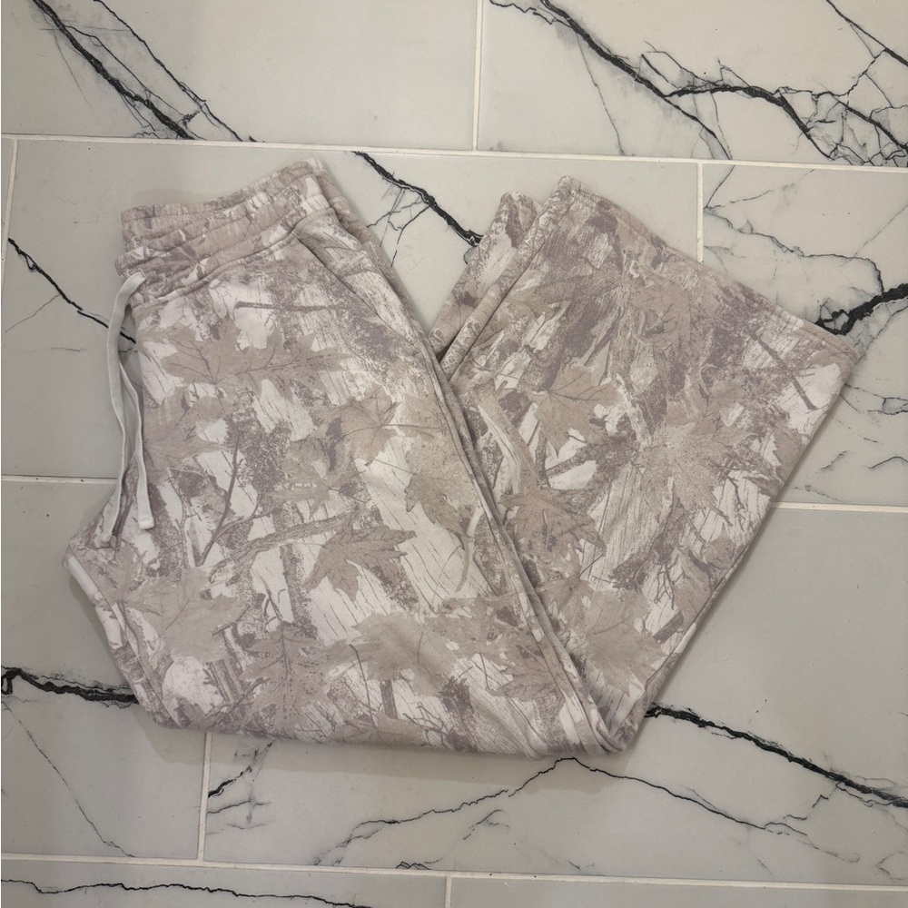 Camo Wide Leg Sweatpants